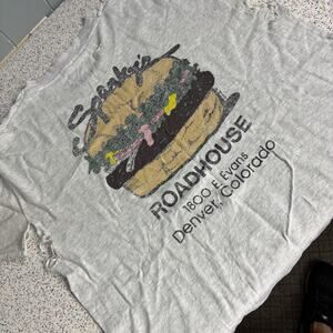 Vintage 1990 Spankys Roadhouse Denver Shirt Heather Running Worn Fashion Large